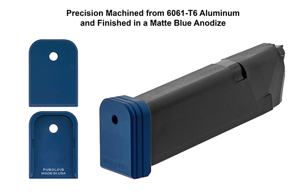 UTG PRO +0 Glock-Magazinboden Blue Aluminum