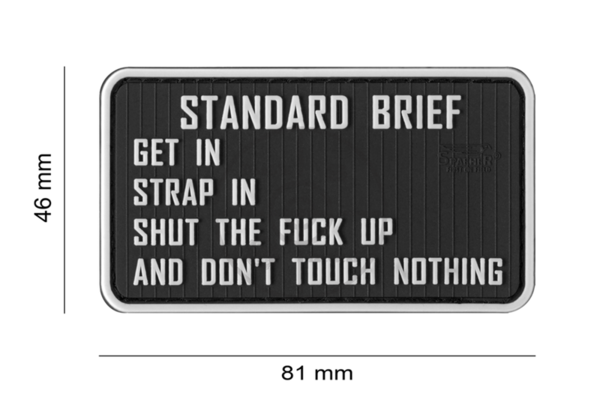 Standardbriefing Rubber Patch