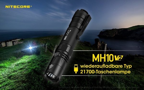 Nitecore LED Taschenlampe MH10 V2 - 1200 Lumen
