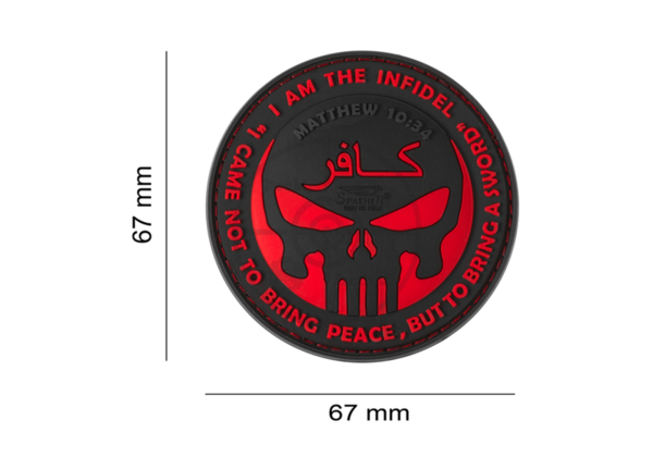 The Infidel Punisher Rubber Patch rot