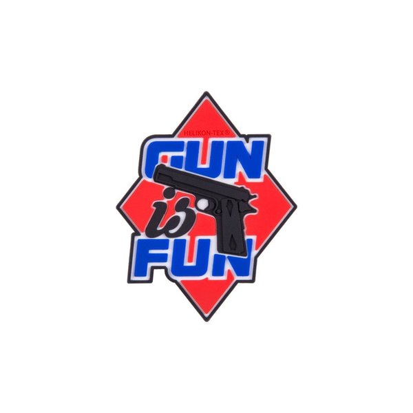 Helikon Tex "Gun is Fun" Patch - PVC - Red