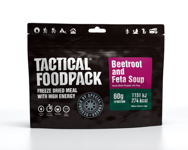 Tactical Foodpack Rote-Beete-Suppe mit Feta