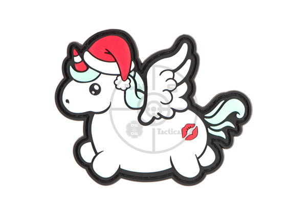 Christmas Unicorn Rubber Patch
