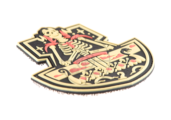 Ghost Ship Skull Rubber Patch Color