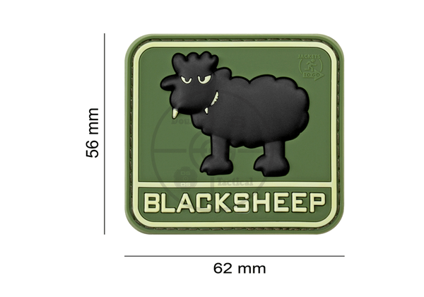 Black Sheep Rubber Patch green