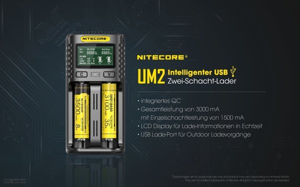 Nitecore UM2 USB-Ladegerät